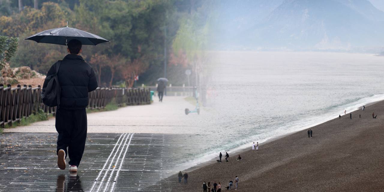 Meteoroloji uyarmıştı! Antalya’ya beklenen yağmur geldi