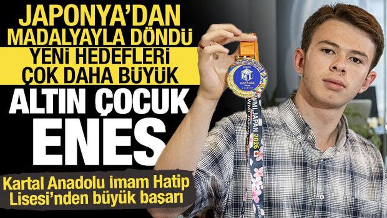 Kartal anadolu imam hatip lisesi ogrencisi enes japonyadan altin madalyayla dondu WvnVFVy2